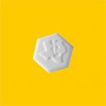 promotional peppermints with logo hexagon shaped