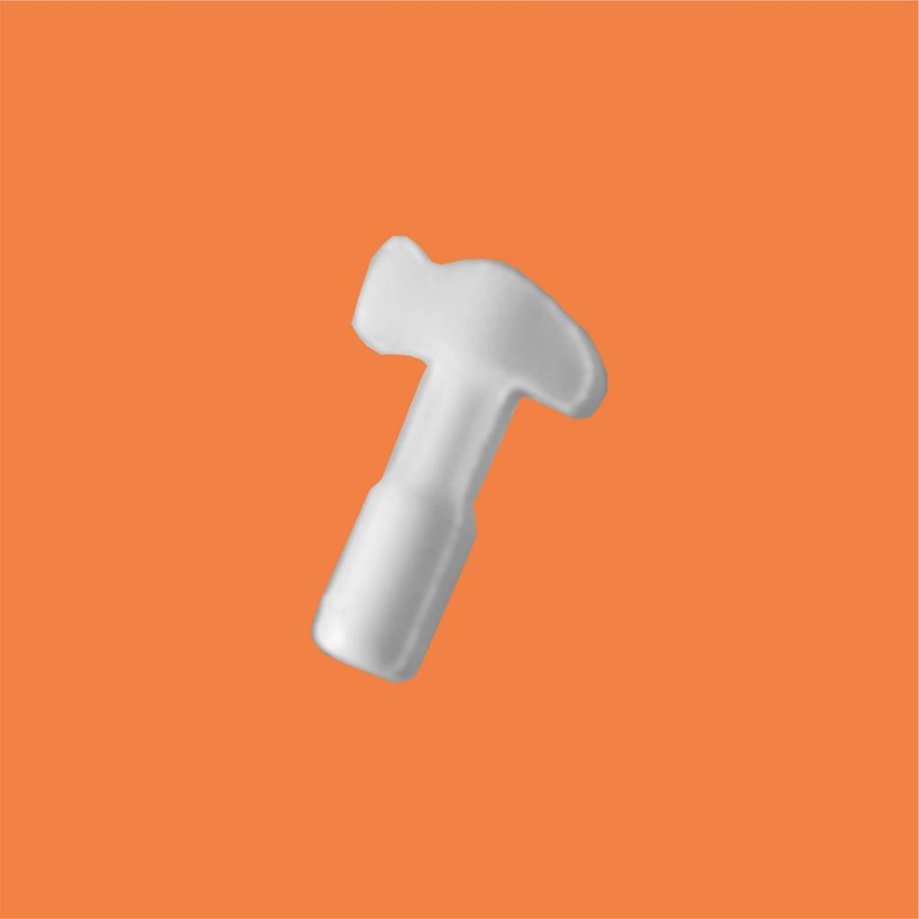 promotional mints in the shape of a hammer